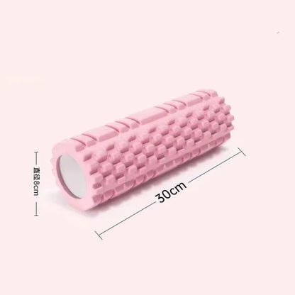 30Cm Yoga Column Foam Fitness Muscle Training Pilates Sports Massage Foam Roller Grid Trigger Point Therapy Home Gym Exercise